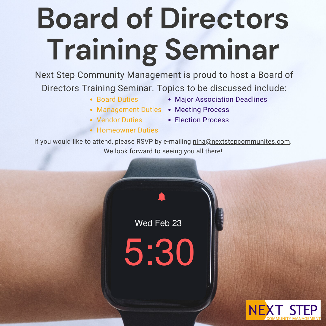Board of Directors Training Seminar